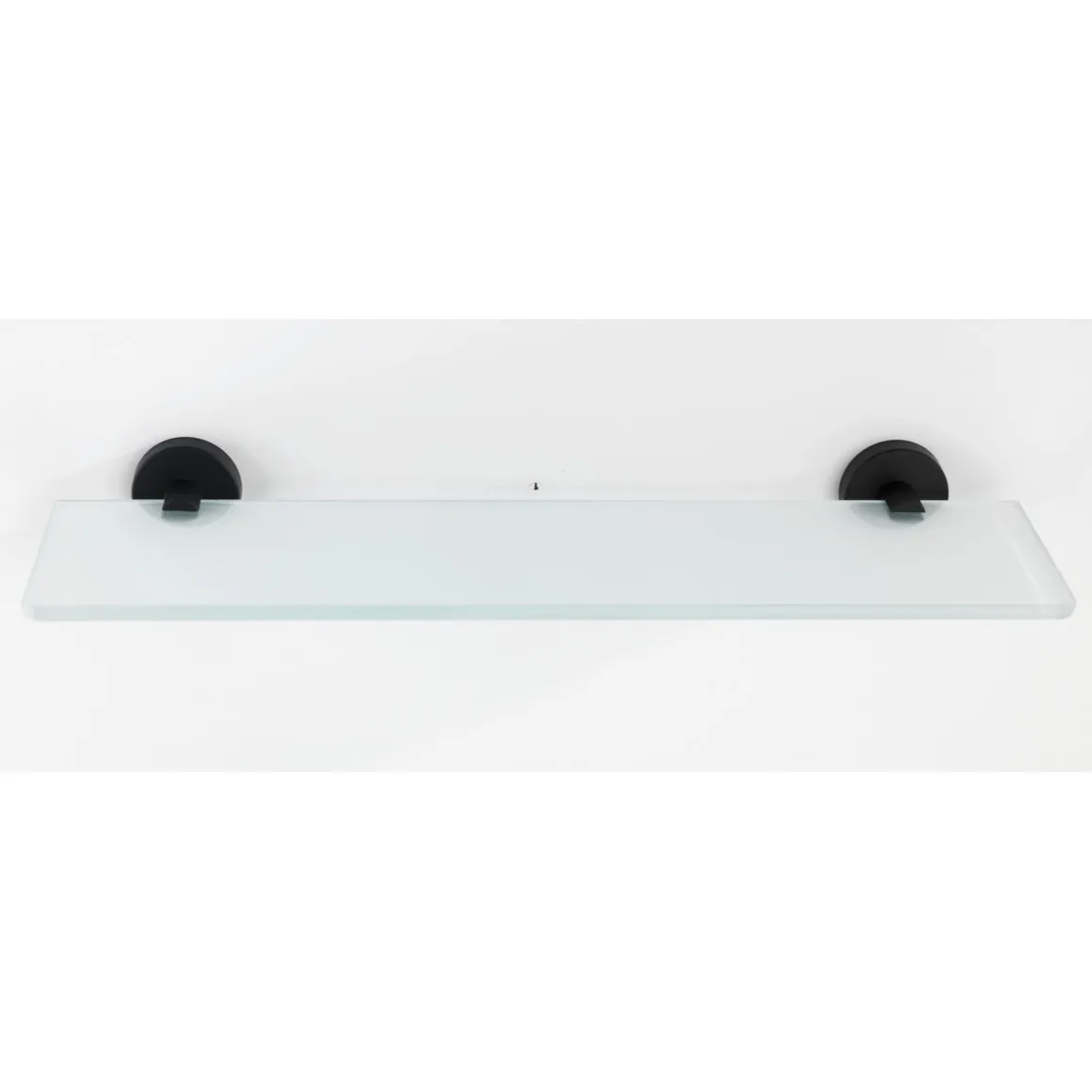 Wenko Glas Wandablage Bosio Black Edelstahl matt rostfrei