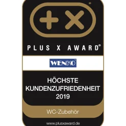 Wenko Kosmetik Treteimer Leman Metallic-Schwarz 3 L Edelstahl