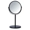 Wenko Kosmetik-Standspiegel Assisi Durchmesser 17 cm Schwarz