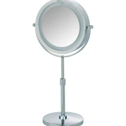 Wenko LED Kosmetikspiegel Lumi Standspiegel 5-fach Vergrößerung