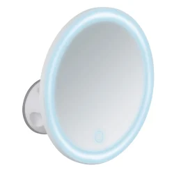 Wenko LED-Wandspiegel Isola mit Saugnapf 5-fach Vergrößerung