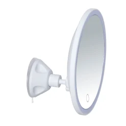 Wenko LED-Wandspiegel Isola mit Saugnapf 5-fach Vergrößerung