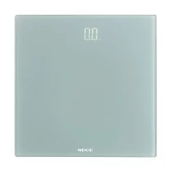 Wenko Personenwaage LED Grau digitale Körperwaage mit LED-Display