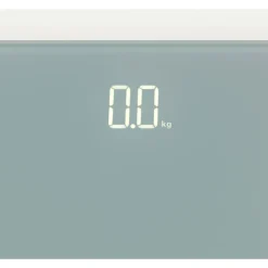 Wenko Personenwaage LED Grau digitale Körperwaage mit LED-Display