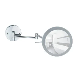 Wenko Power-Loc LED Wandspiegel Aura Befestigen ohne bohren mit hochwertigem Acrylrahmen