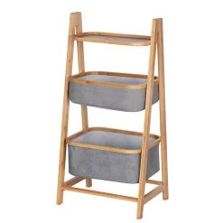 Wenko Regal Bahari aus Bambus mit 2 Körben Bambus