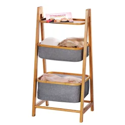 Wenko Regal Bahari aus Bambus mit 2 Körben Bambus