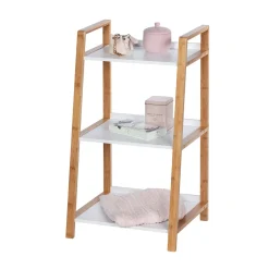 Wenko Regal Finja aus Bambus mit 3 Etagen 43 x 76 x 36 cm