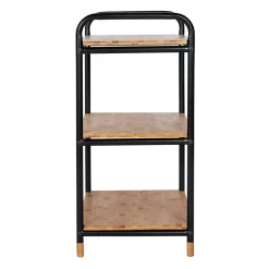 Wenko Regal Loft aus Bambus mit 3 Etagen Badezimmerregal Wohnregal