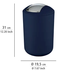 Wenko Schwingdeckeleimer Brasil Dunkelblau L 6,5 L