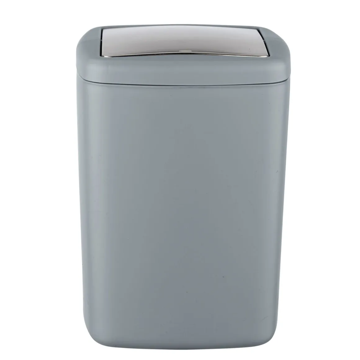 Wenko Schwingdeckeleimer Barcelona L Grau Spezialkunststoff absolut bruchsicher 8,5 L