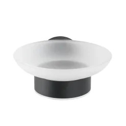 Wenko Seifenablage Bosio Edelstahl Black matt rostfrei