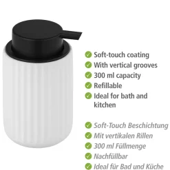 Wenko Seifenspender Belluno weiß Keramik Pumpspender