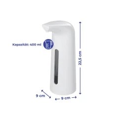 Wenko Sensor Desinfektionsmittel- und Seifenspender Larino automatischer Infrarot Seifen-Dosierer und Desinfektionsspender Füllmenge 400 ml