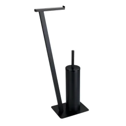 Wenko Stand WC-Garnitur Lirio Schwarz matt