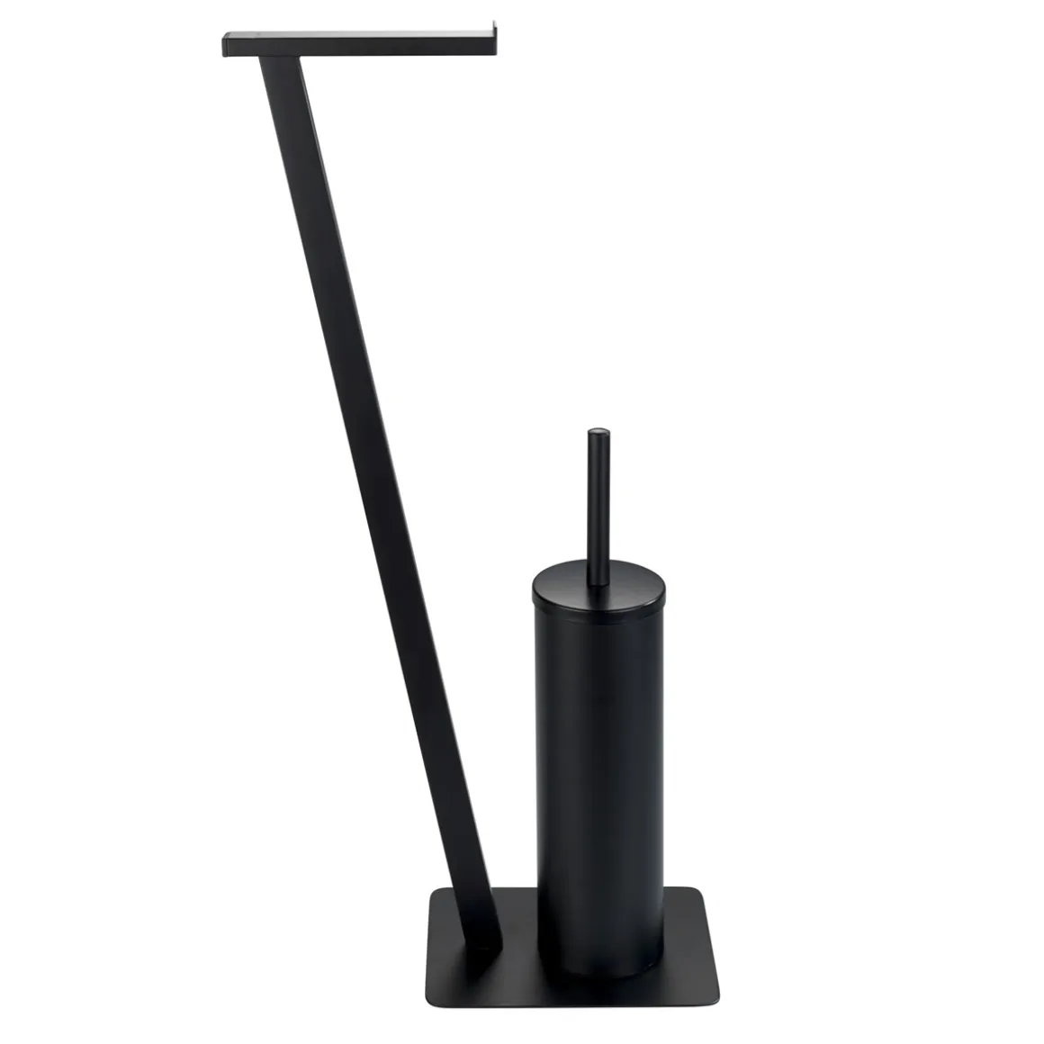 Wenko Stand WC-Garnitur Lirio Schwarz matt