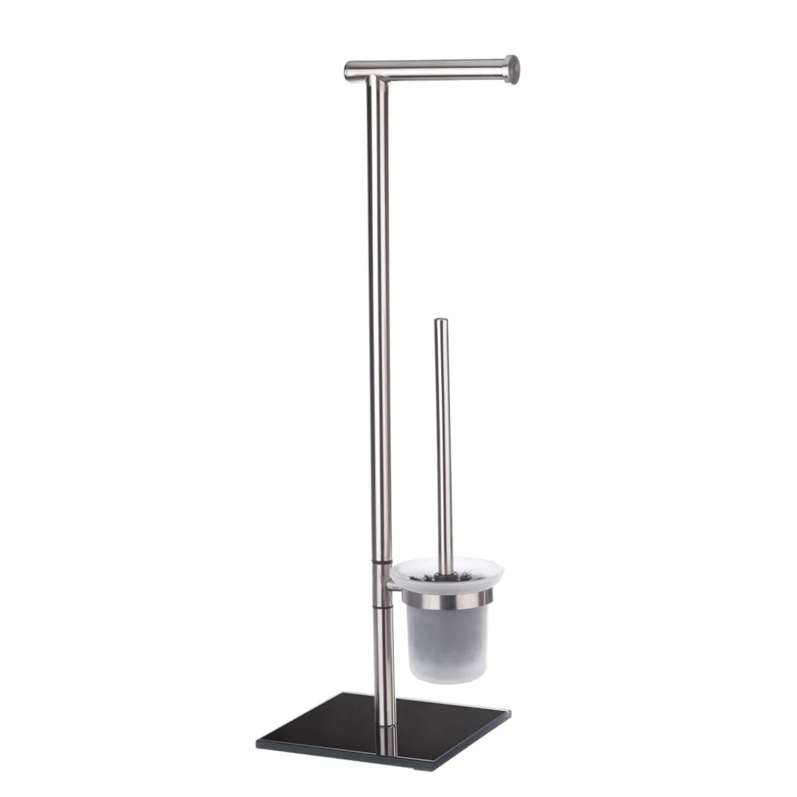 Wenko Stand WC-Garnitur Lima Edelstahl rostfrei