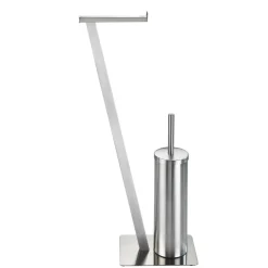 Wenko Stand WC-Garnitur Lirio Edelstahl matt