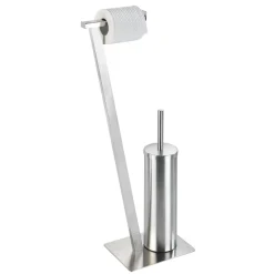 Wenko Stand WC-Garnitur Lirio Edelstahl matt
