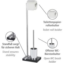 Wenko Stand WC-Garnitur Noble Black