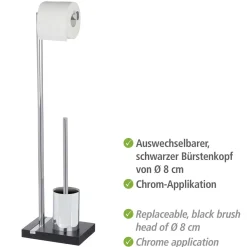 Wenko Stand WC-Garnitur Noble Black