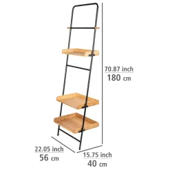 Wenko Standregal Loft Wohnregal Badezimmerregal aus Bambus