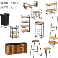 Wenko Standregal Loft Wohnregal Badezimmerregal aus Bambus