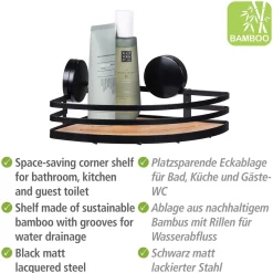 Wenko Static-Loc Eckablage Alba Badezimmerablage