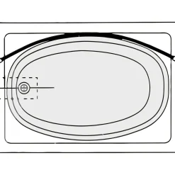 Wenko Teleskop-Badewannenstange bogenförmig Chrom 110 - 200 cm