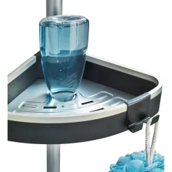 Wenko Teleskop-Duschecke Wave mit 3 Ablagen und Spiegel