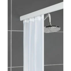 Wenko Teleskop-Duschschiene Era Weiß 75-125 cm Duschvorhang-Schiene