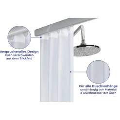 Wenko Teleskop-Duschschiene Era Chrom 75-125 cm Duschvorhangschiene