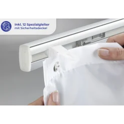 Wenko Teleskop-Duschschiene Era Chrom 75-125 cm Duschvorhangschiene