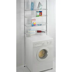 Wenko Teleskopregal Ellera mit 2 Ablagen und 2 Körben