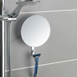 Wenko Turbo-Loc Antibeschlagspiegel Edelstahl Befestigen ohne bohren