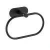 Wenko Turbo-Loc Edelstahl Handtuchring Orea Black Matt Handtuchhalter Befestigen ohne bohren