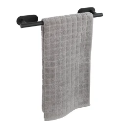 Wenko Turbo-Loc Edelstahl Badetuchstange Orea Black Matt Handtuchhalter Befestigen ohne bohren