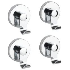 Wenko Vacuum-Loc Haken-Set Irun 2 x 2 Haken Zwei 2er Sets Befestigen ohne bohren