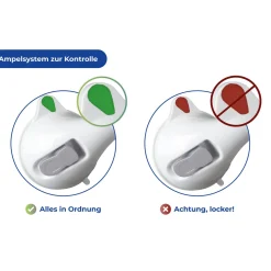 Wenko Wandgriff Secura 42 cm mit Ampelfunktion