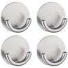 Wenko Wandhaken Rondo matt 4er Set Edelstahl selbstklebend rostfrei