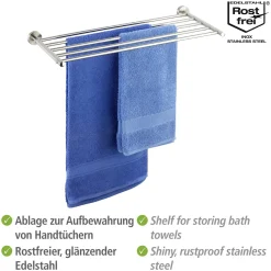 Wenko Wandregal Faella Edelstahl rostfrei