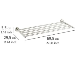 Wenko Wandregal Faella Edelstahl rostfrei