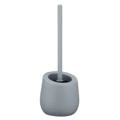 Wenko WC-Garnitur Badi Grau Keramik WC-Bürstenhalter