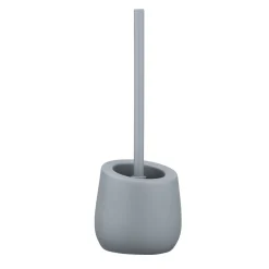 Wenko WC-Garnitur Badi Grau Keramik WC-Bürstenhalter