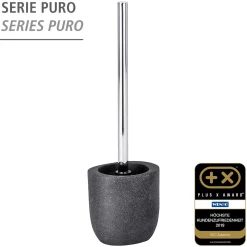 Wenko WC-Garnitur Puro Anthrazit