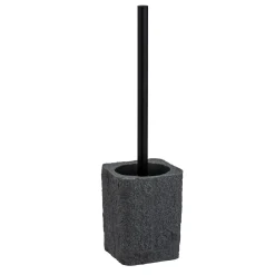 Wenko WC-Garnitur Villata Grau WC-Bürstenhalter