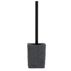 Wenko WC-Garnitur Villata Grau WC-Bürstenhalter