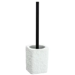 Wenko WC-Garnitur Villata Weiß WC-Bürstenhalter