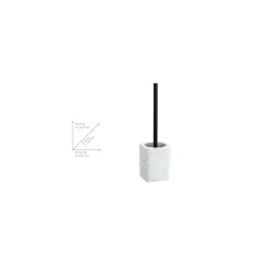 Wenko WC-Garnitur Villata Weiß WC-Bürstenhalter