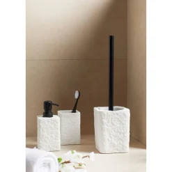 Wenko WC-Garnitur Villata Weiß WC-Bürstenhalter